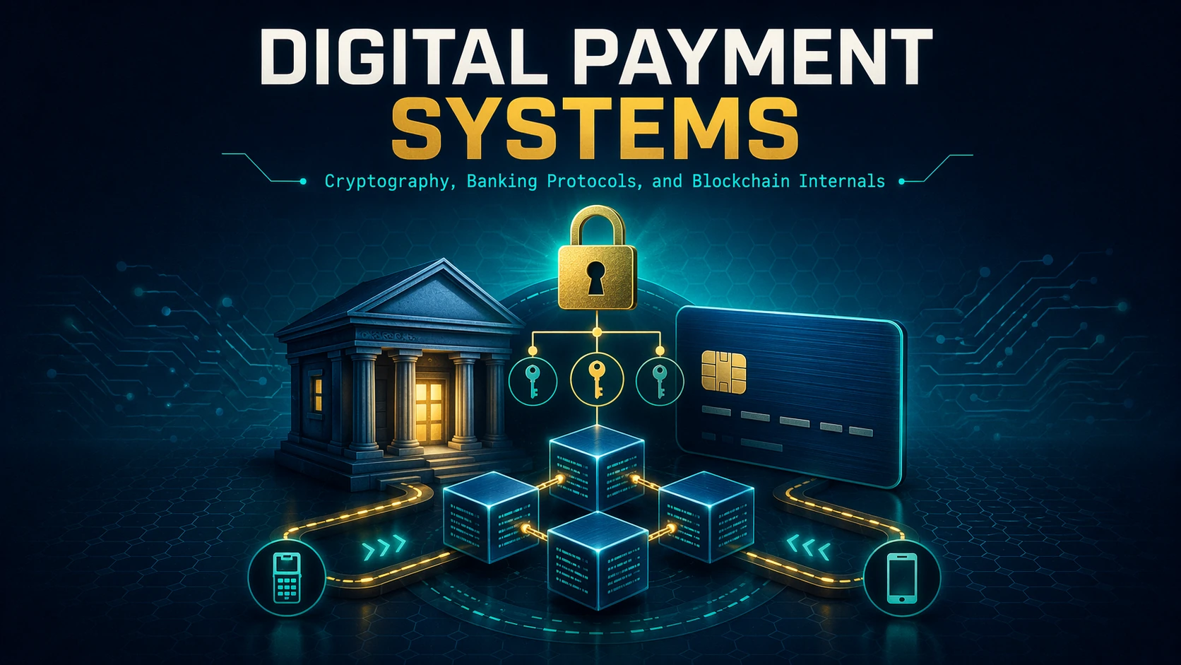 Digital Payment Systems: Cryptography, Banking Protocols, and Blockchain Internals